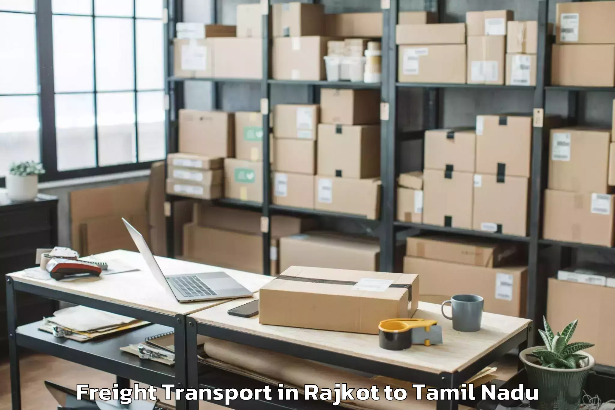 Reliable Rajkot to Devakottai Freight Transport